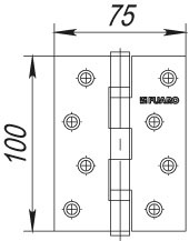 Петля Fuaro универсальная IN4200U AB (2BB 100x75x2,5)